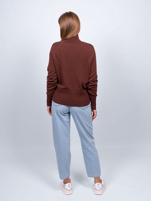 EB30137 Джемпер женский шоколадный VERY NEAT 