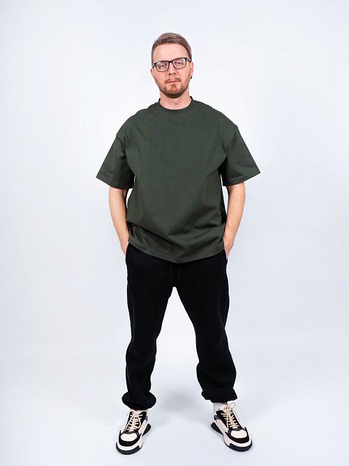 AR006-1 Футболка оверсайз зеленый 365 