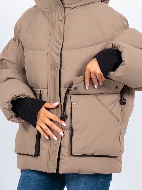 GWD4609I-G260 Куртка женская коричневый ICEbear 