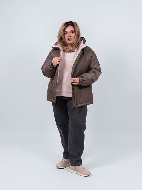 9217-1 Куртка женская зеленый Baimuni 