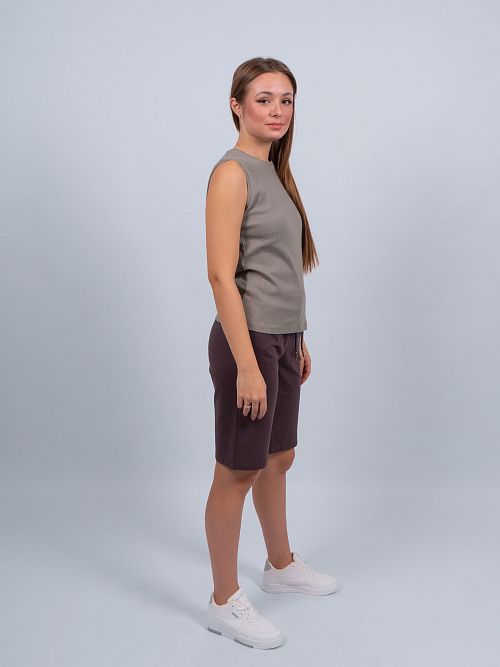 EBT4014 Шорты женские коричневый VERY NEAT 