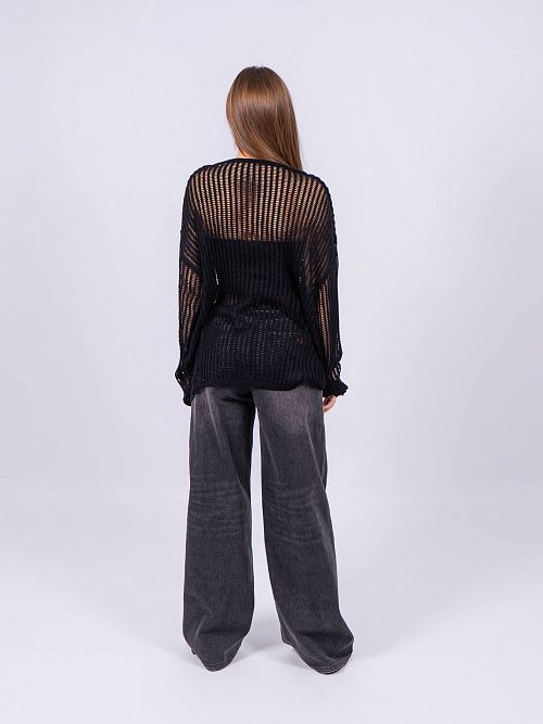 3510 Джемпер женский черный NAVI  