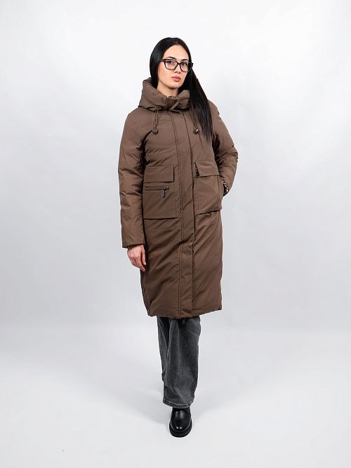 GWD4682I-G165 Пальто женское коричневый ICEbear 