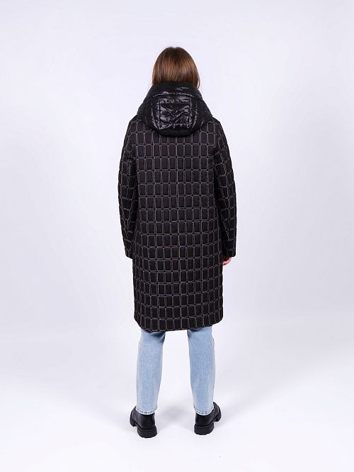 9117 Пальто женское черный Baimuni 