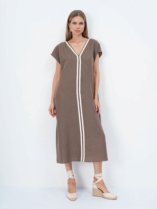 8014-ИЛ24 Платье женское графитовый ELECTRA STYLE 