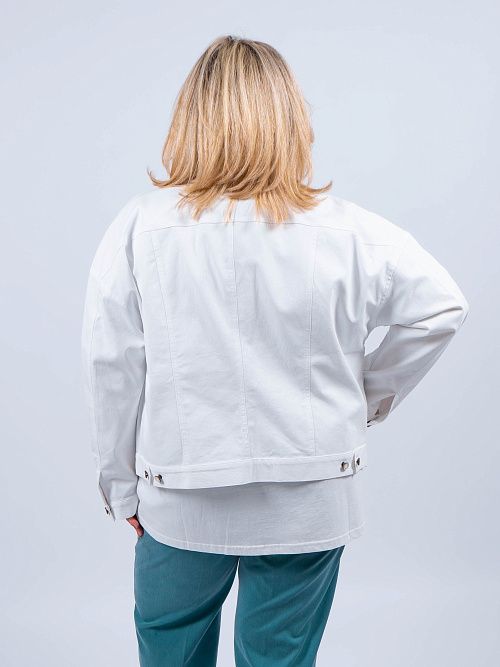 41-100036-1636-01 Деми куртка женская белый КЛЮКVА 