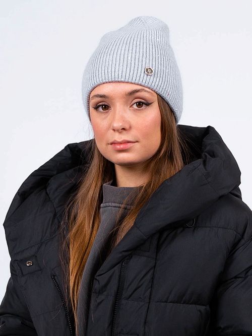 МИШЕЛЬ Шапка женская серый ELITE LINE 