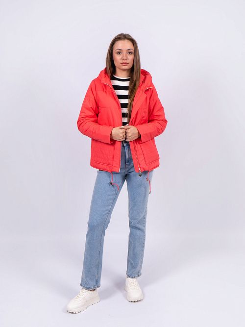 5253-346 Куртка женская коралловый ICEBEAR 