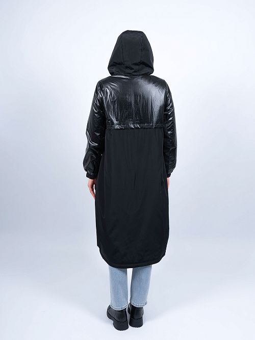 N72688 Пальто утепленное женское черный Baimuni 