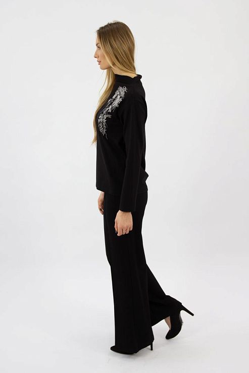 K239246/K232049 Кофта женская черный MIRA MIA 