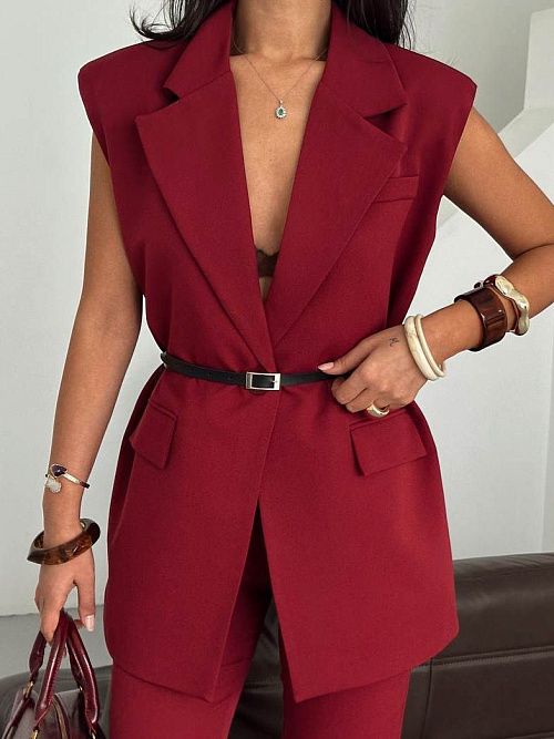 7459 Жилет женский бордовый GIRL 