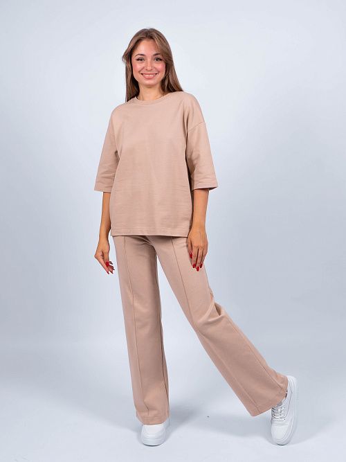 ЕВТ3186/ Джемпер женский темно-бежевый VERY NEAT 