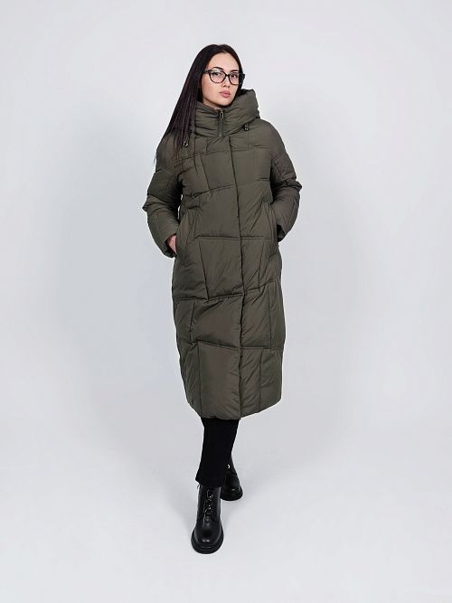 97332/4 Пальто женское зеленый Baimuni 