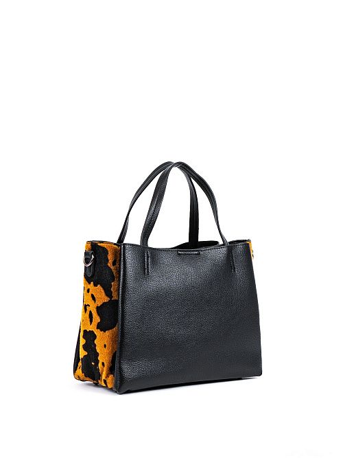 113-156-39-4 Сумка женская черный с принтом Portofiano 