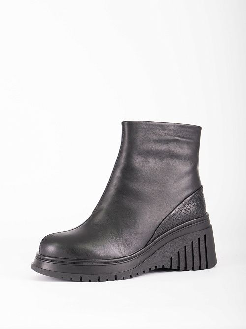 XUS-52487-4A-KW Ботинки женские натуральная кожа черный Madella 