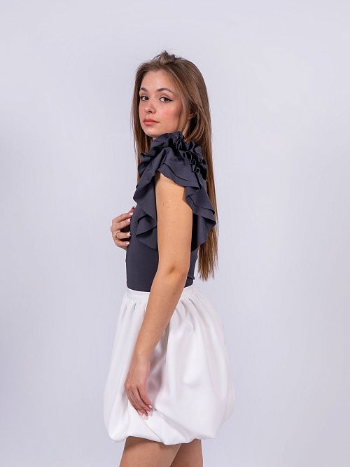 7317 Боди женский серый MYD 