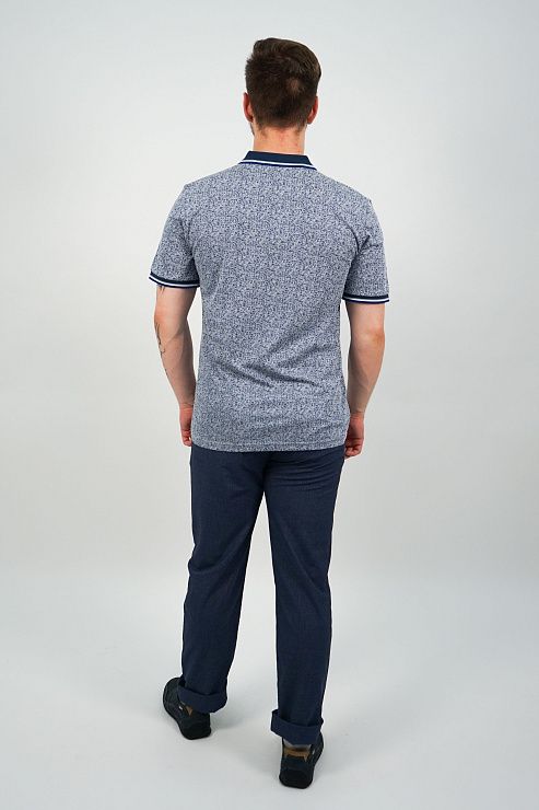 821-1248.O491.Y000.L.B0211 Поло мужская синий LUXOR 