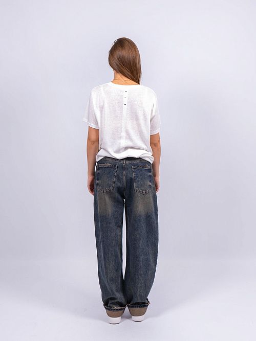 5386 Джинсы женские синий 919 