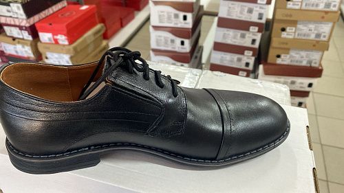 102-1 black Туфли мужские натуральная кожа черный Shach 