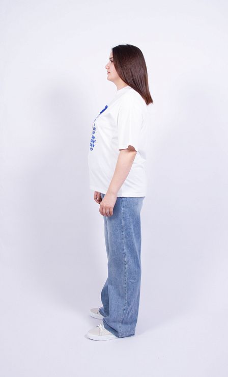 3302 Футболка женская белый NAVI 