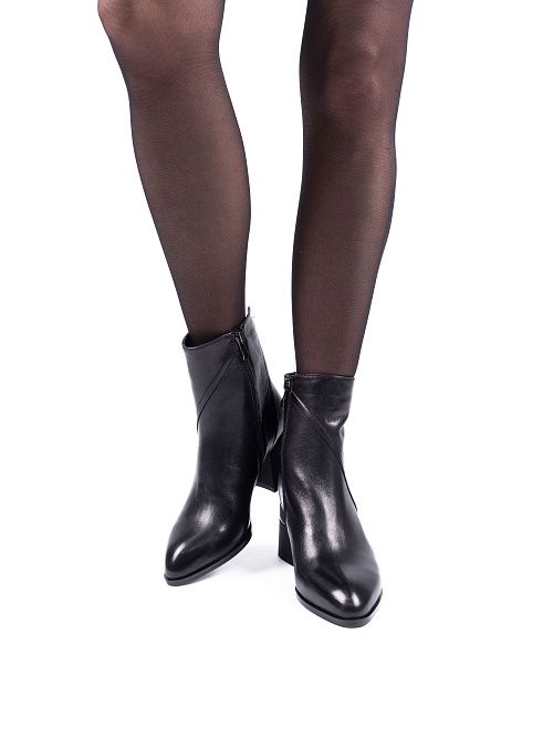 V62-N159-P935 Ботинки женские натуральная кожа черный 365 