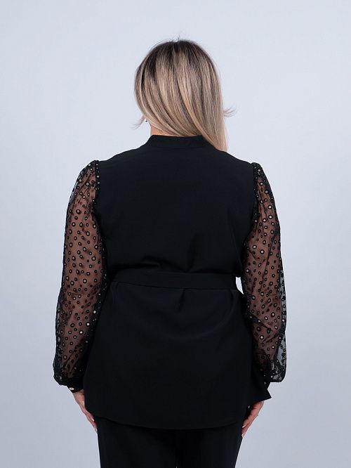 Лиссабон Жакет женский черный ZAR STYLE 