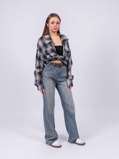 20331 Джинсы женские голубой NAVI  