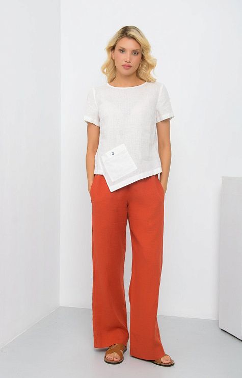 01379АА Брюки СИНГАПУР терракотовый AGENDA 