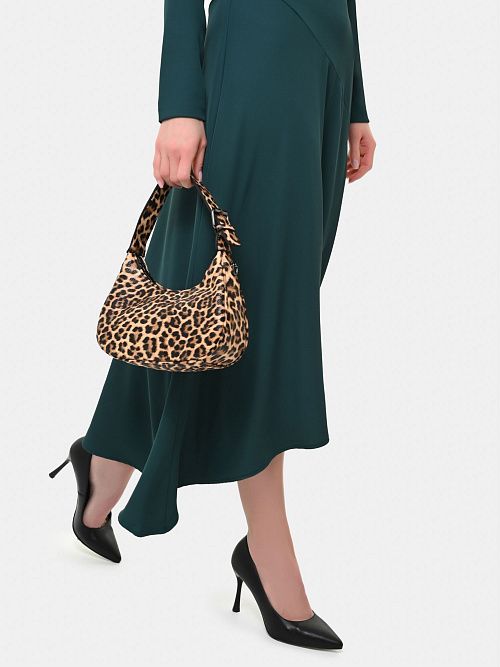 113-519-36-4 Сумка женская коричневый с принтом 365 