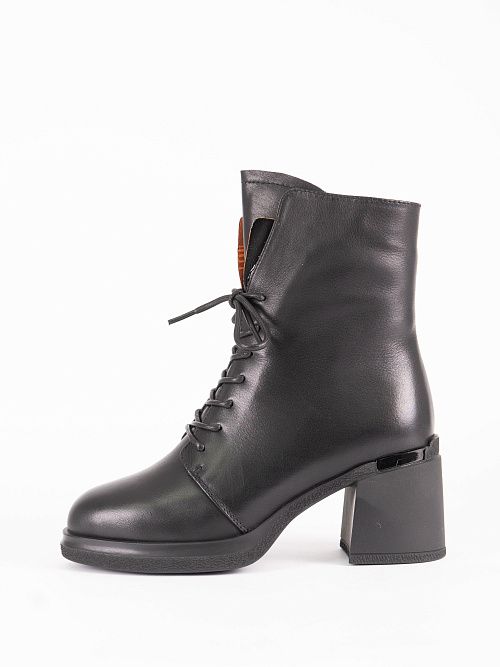 JA228-H1513-P1213M Ботинки женские натуральная кожа черный 365 