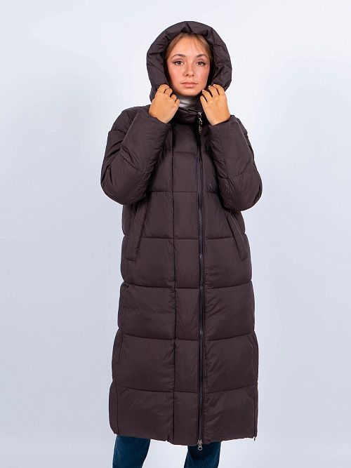 GWD4502I-G163 Пальто женское темно-коричневый ICEbear 