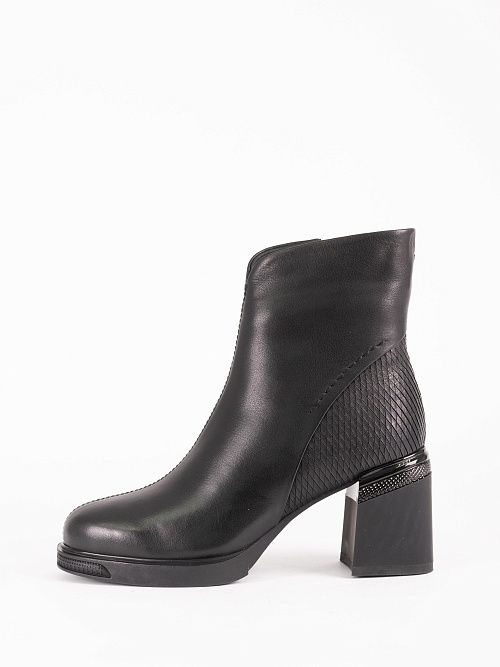 JA325-X121-P8008M Ботинки женские натуральная кожа черный 365 