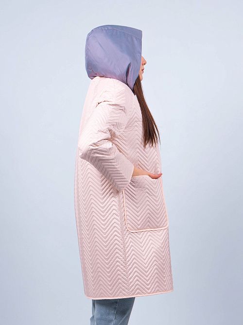 N726106 Пальто утепленное женское бежевый Baimuni 