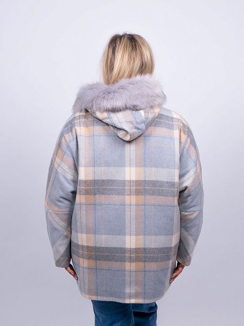 33-110039-1454-42 Пальто Бергамо-new женское голубой КЛЮКVА 