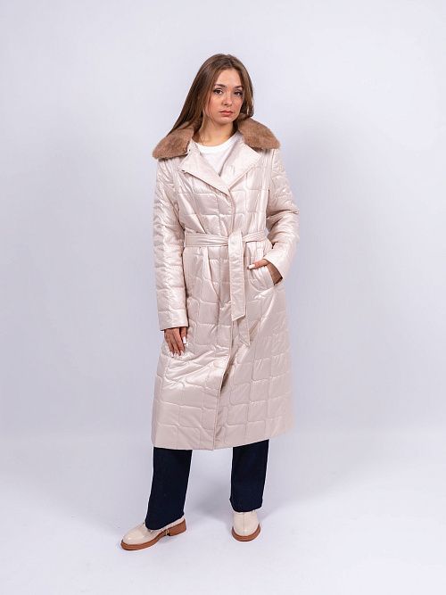 M25539-YT18 Пальто женское молочный ILAMONER 