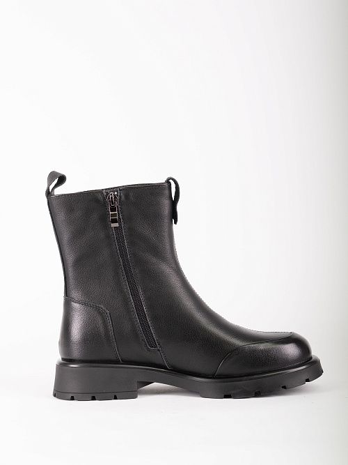 H704-W146-17 Ботинки женские натуральная кожа черный 365 