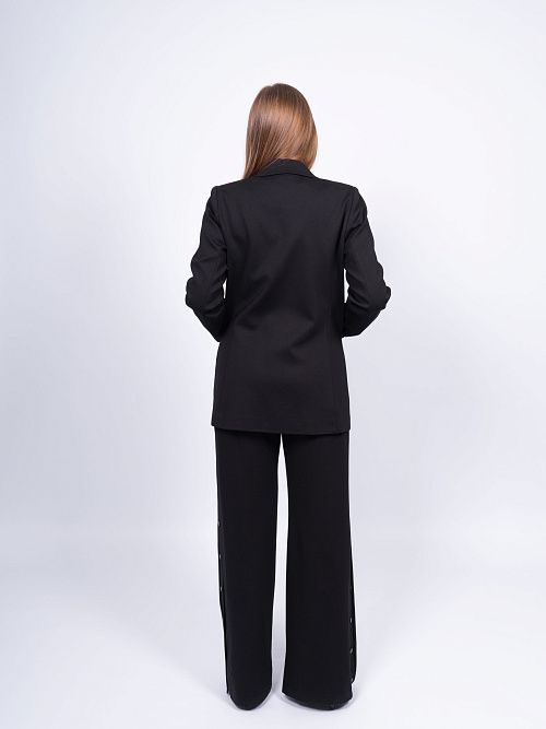 241009 Пиджак женский черный MIRA MIA 