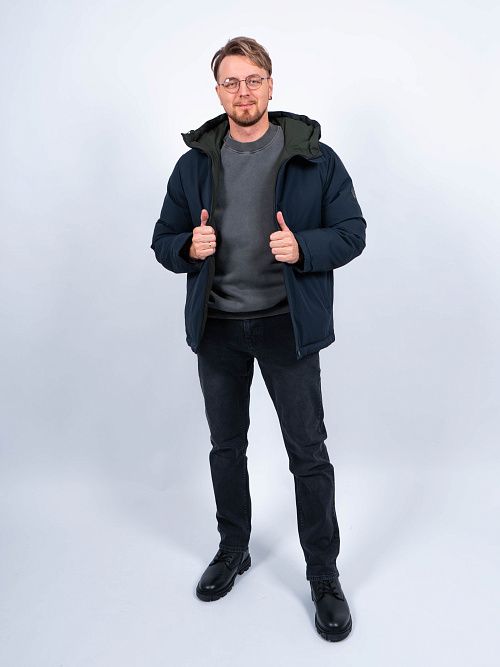 MWD4860I-М460 Куртка мужская двухстороняя синий/зеленый ICEbear 