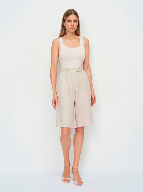 7773-ИЛ23 Шорты женские бежевый ELECTRA STYLE 