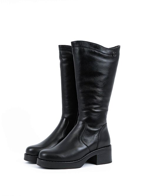 F1F2 6G037-02W08 Сапоги женские черный Francesco Donni 