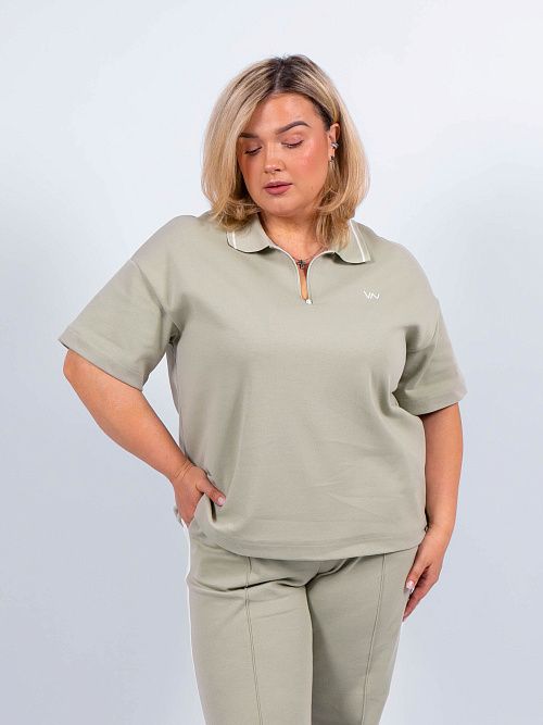 ЕВТ3209/ Футболка женская шалфей VERY NEAT 