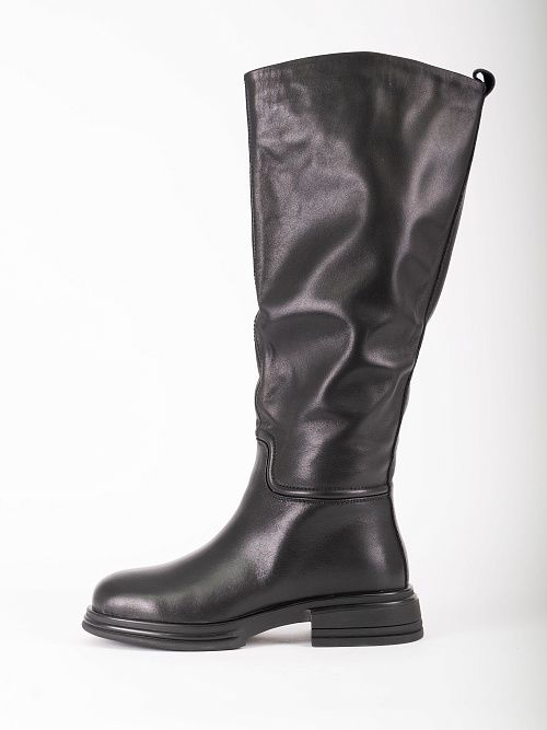 JA295Y-K595-P1213BM Сапоги женские натуральная кожа черный 365 