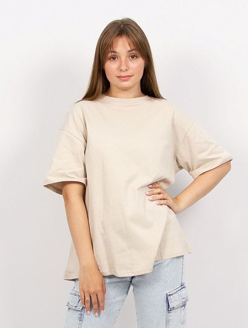 9007 Футболка женская бежевый ИРИНА 