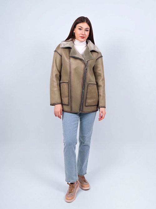 W9586/1 Дубленка женская Baimuni 