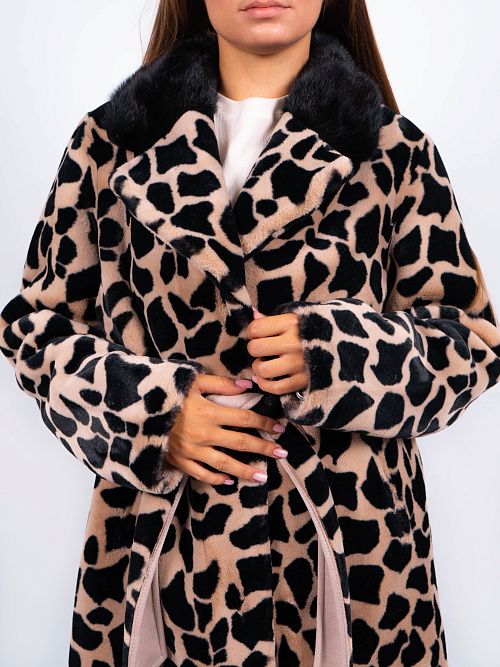 M2298/2 Дубленка женское коричневный Baimuni 