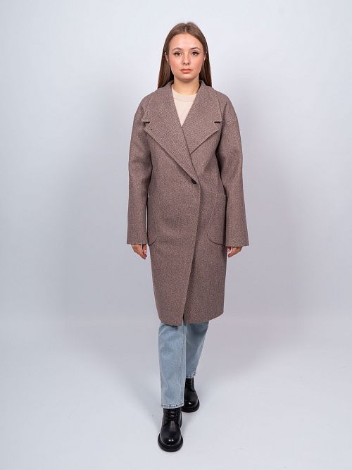 KR-171-STR Пальто женское коричневый Sempati 