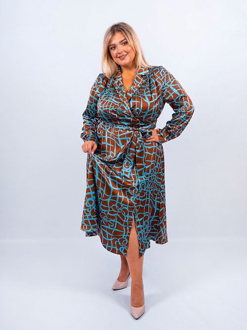 Платье Бриджит женское коричневый KЛЮКVА 