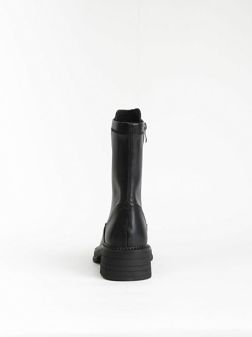 JA146-K555-P01 Ботинки женские натуральная кожа черный 365 