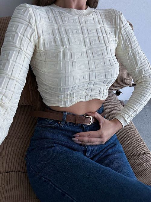 9275 Кофта женская молочный MYD 