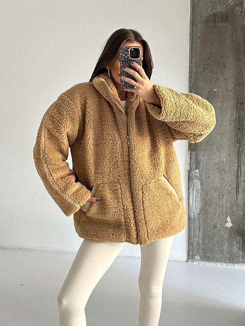 7435-capuchino Куртка женская капучино GIRL 